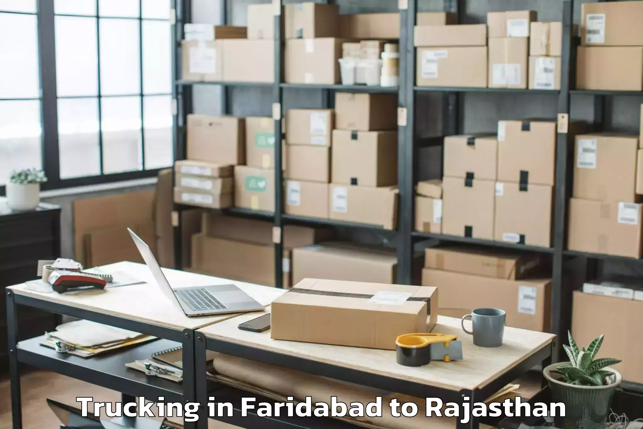 Book Faridabad to Mahindra World City Jaipur Trucking